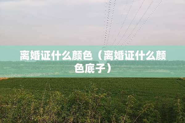 **证什么颜色（**证什么颜色底子）