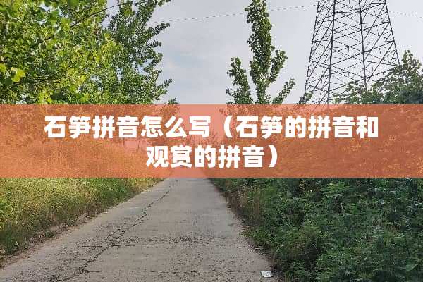 石笋拼音怎么写（石笋的拼音和观赏的拼音）