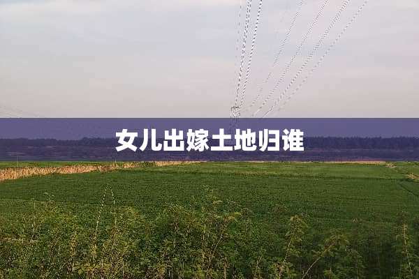 女儿出嫁土地归谁