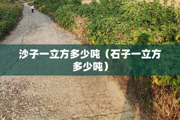 沙子一立方多少吨（石子一立方多少吨）