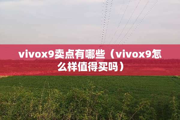 vivox9卖点有哪些（vivox9怎么样值得买吗）