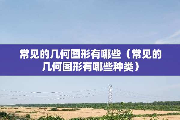 常见的几何图形有哪些（常见的几何图形有哪些种类）