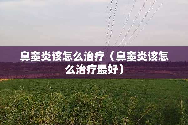 鼻窦炎该怎么治疗（鼻窦炎该怎么治疗最好）