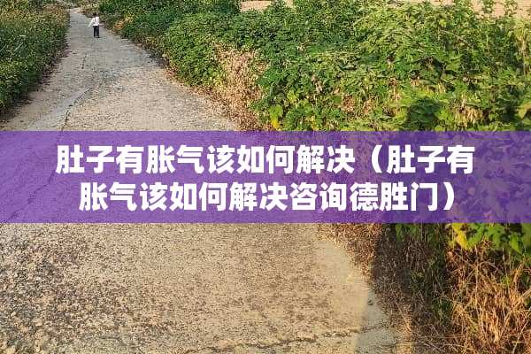 肚子有胀气该如何解决（肚子有胀气该如何解决咨询德胜门）