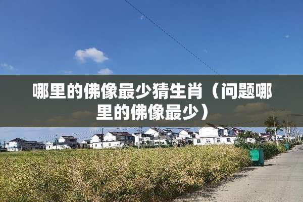 哪里的佛像最少猜生肖（问题哪里的佛像最少）