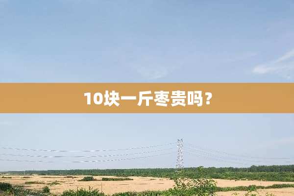 10块一斤枣贵吗？