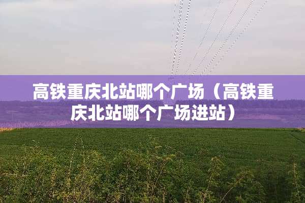 高铁重庆北站哪个广场（高铁重庆北站哪个广场进站）