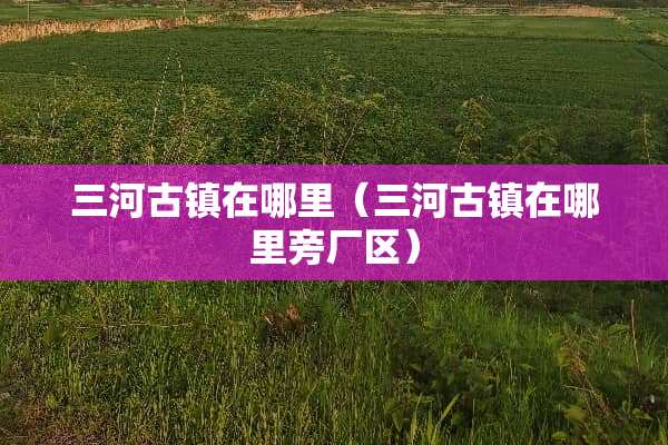 三河古镇在哪里（三河古镇在哪里旁厂区）
