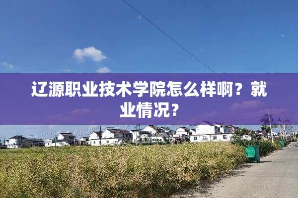 辽源职业技术学院怎么样啊？就业情况？