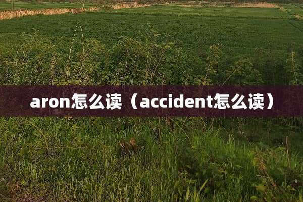 aron怎么读（accident怎么读）
