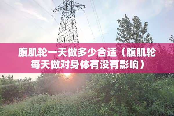 腹肌轮一天做多少合适（腹肌轮每天做对身体有没有影响）