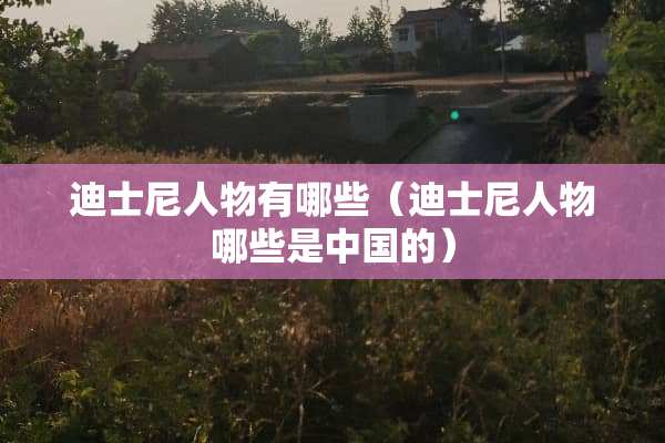 迪士尼人物有哪些（迪士尼人物哪些是中国的）