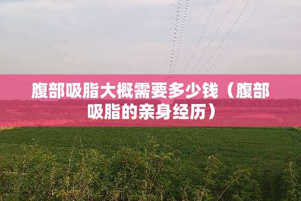 腹部吸脂大概需要多少钱（腹部吸脂的亲身经历）