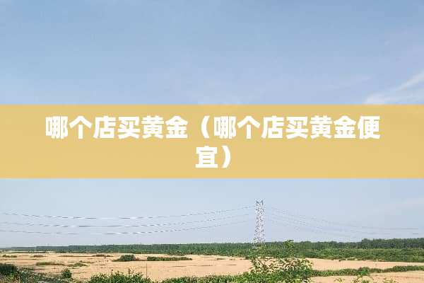哪个店买黄金（哪个店买黄金便宜）