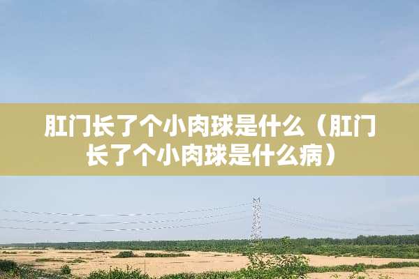 *门长了个小肉球是什么（*门长了个小肉球是什么病）