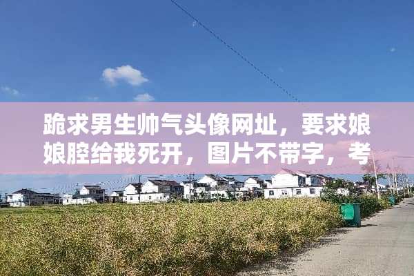 跪求男生帅气头像网址，要求娘娘腔给我死开，图片不带字，考验你们的品位的时刻到了？