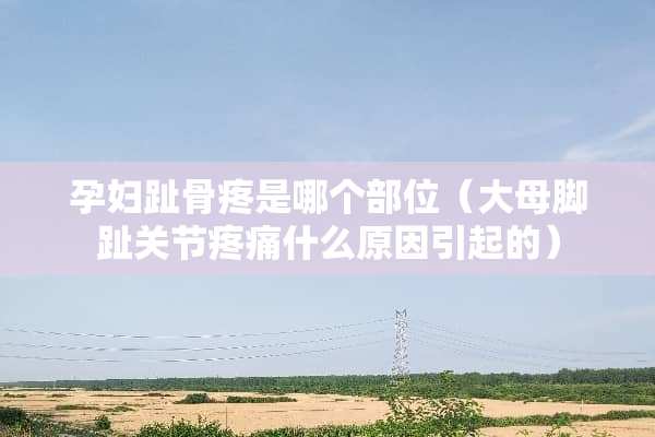 孕妇趾骨疼是哪个部位（大母脚趾关节疼痛什么原因引起的）