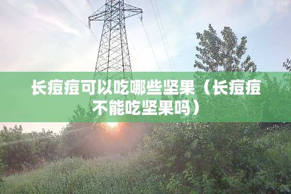 长痘痘可以吃哪些坚果（长痘痘不能吃坚果吗）