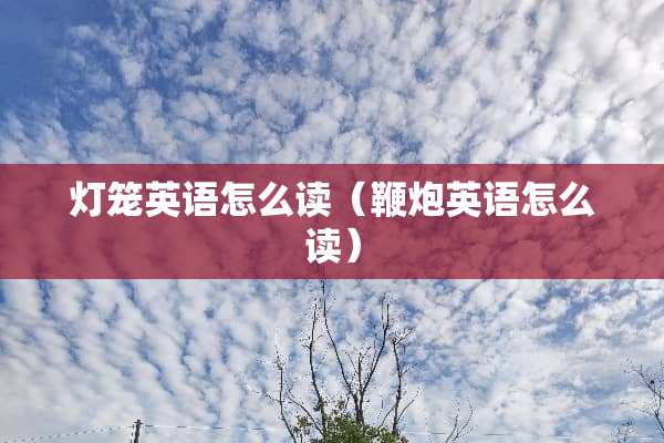 灯笼英语怎么读（鞭*英语怎么读）