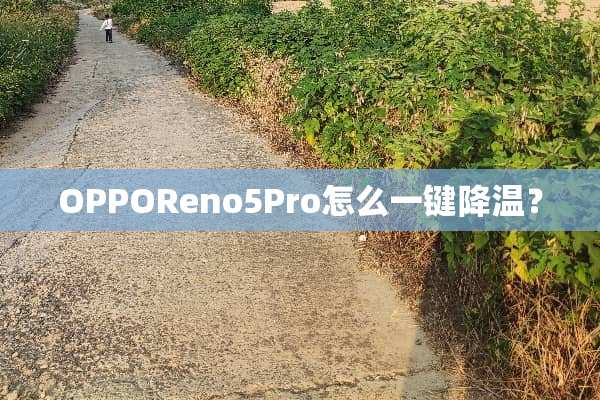 OPPOReno5Pro怎么一键降温？
