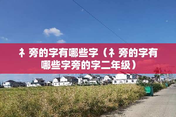 礻旁的字有哪些字（礻旁的字有哪些字旁的字二年级）