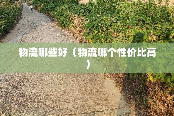 物流哪些好（物流哪个性价比高）