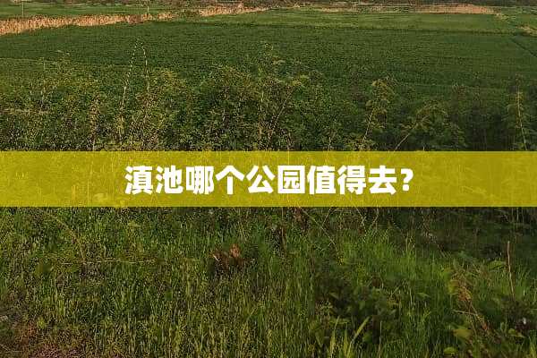 滇池哪个公园值得去？