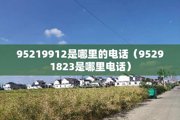 95219912是哪里的电话（95291823是哪里电话）