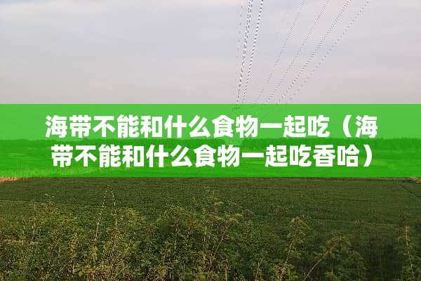 海带不能和什么食物一起吃（海带不能和什么食物一起吃香哈）