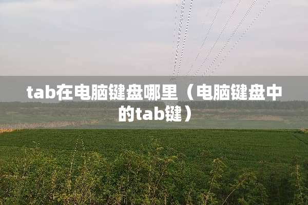 tab在电脑键盘哪里（电脑键盘中的tab键）