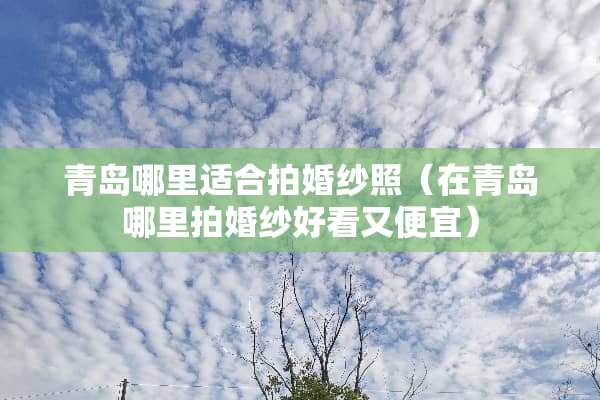 青岛哪里适合拍婚纱照（在青岛哪里拍婚纱好看又便宜）