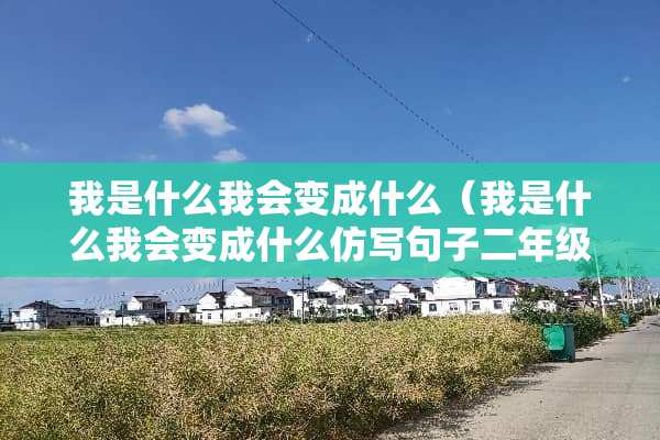 我是什么我会变成什么（我是什么我会变成什么仿写句子二年级）