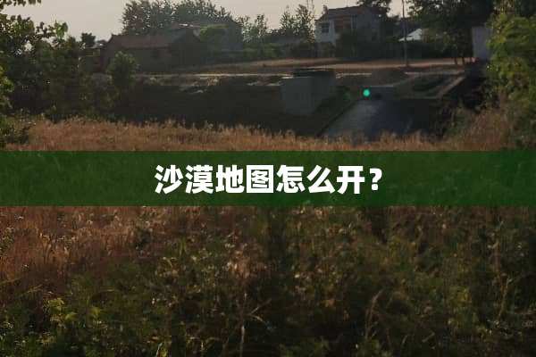 沙漠地图怎么开？