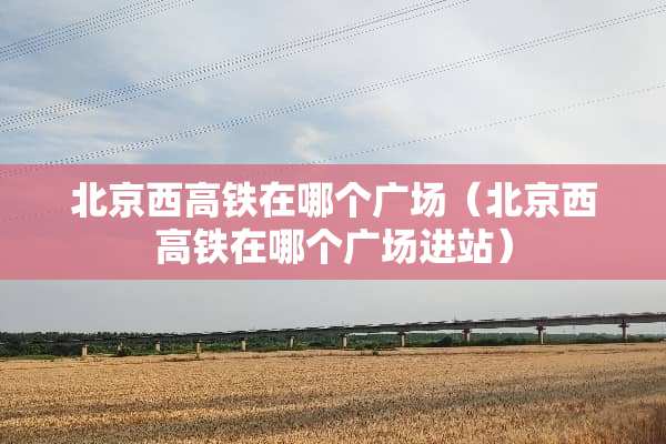 北京西高铁在哪个广场（北京西高铁在哪个广场进站）