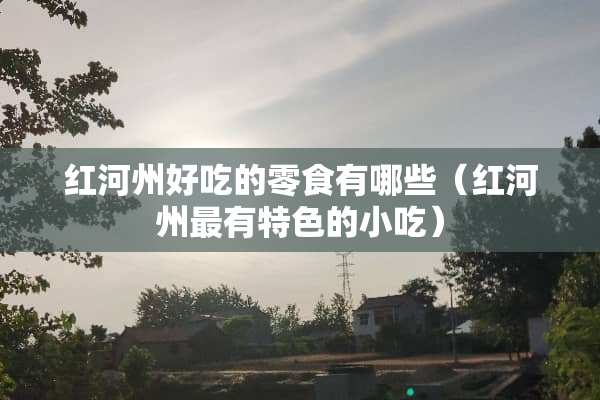 红河州好吃的零食有哪些（红河州最有特色的小吃）