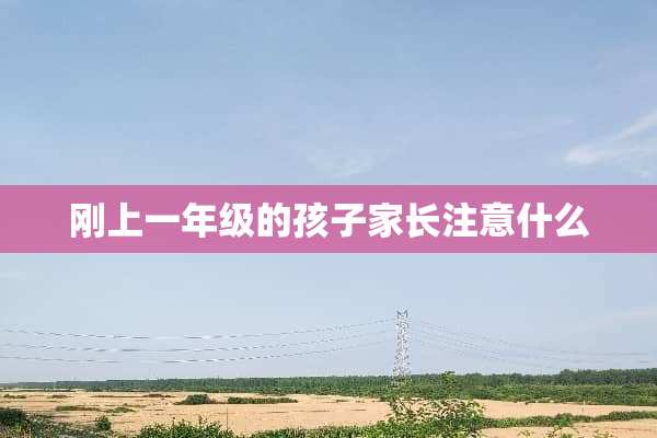 刚上一年级的孩子家长注意什么