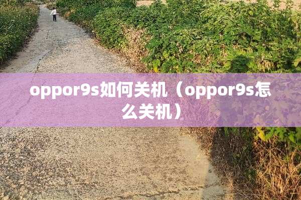 oppor9s如何关机（oppor9s怎么关机）