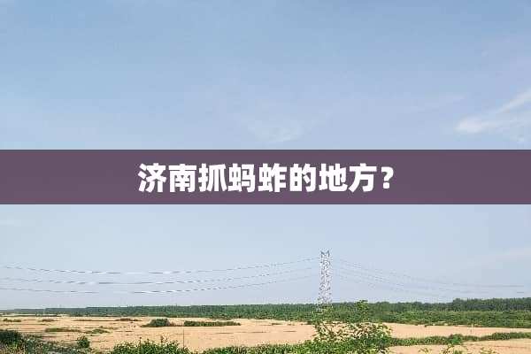 济南抓蚂蚱的地方？