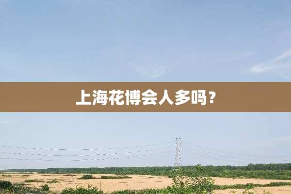 上海花博会人多吗？