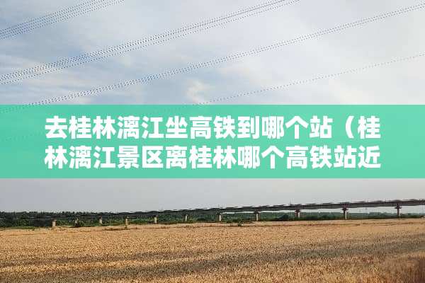 去桂林漓江坐高铁到哪个站（桂林漓江景区离桂林哪个高铁站近）