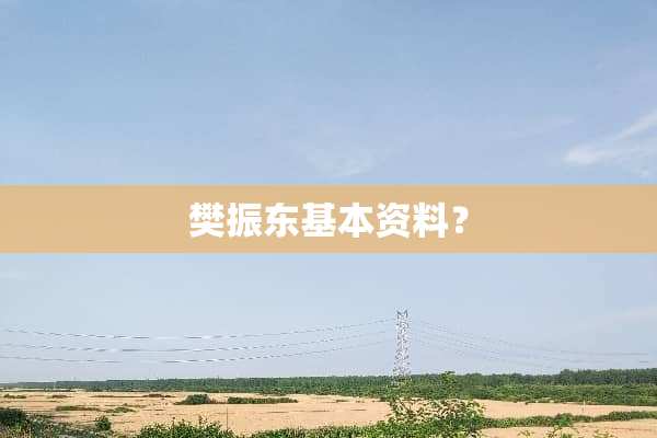 樊振东基本资料？