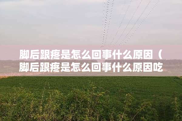脚后跟疼是怎么回事什么原因（脚后跟疼是怎么回事什么原因吃什么药）