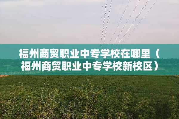 福州商贸职业中专学校在哪里（福州商贸职业中专学校新校区）