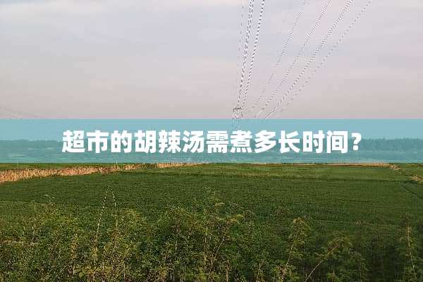 超市的胡辣汤需煮多长时间？