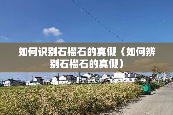 如何识别石榴石的真假（如何辨别石榴石的真假）