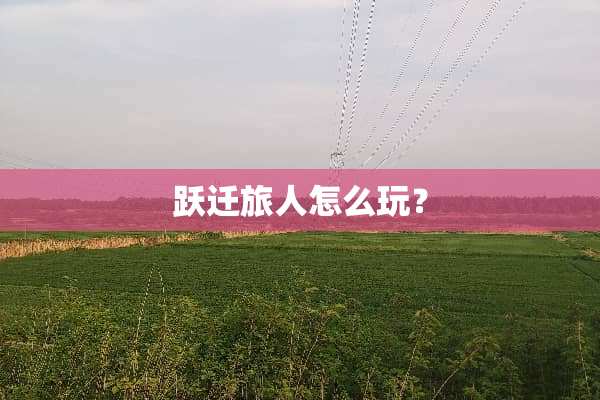 跃迁旅人怎么玩？