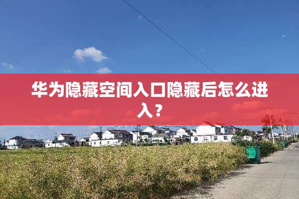 华为隐藏空间入口隐藏后怎么进入？