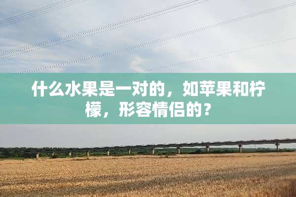 什么水果是一对的，如苹果和柠檬，形容情侣的？