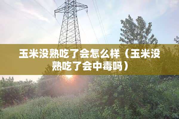 玉米没熟吃了会怎么样（玉米没熟吃了会中毒吗）
