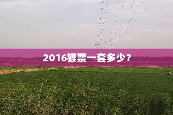 2016猴票一套多少？